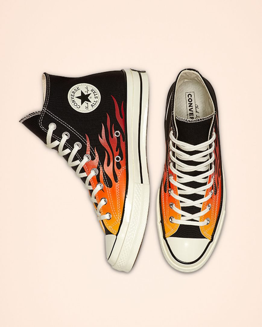 Tenisky Vysoke Converse Chuck 70 Archive Print Panske Čierne Červené | SK M5CGY0